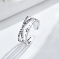 Silber 925 Damen Ring mit