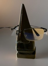 Brillenständer Brillen "Nase" Brillenhalter Brillennase Holz dunkel  Handarbeit