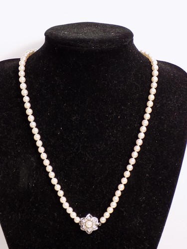 Elegante akoya perlenkette - akoya,