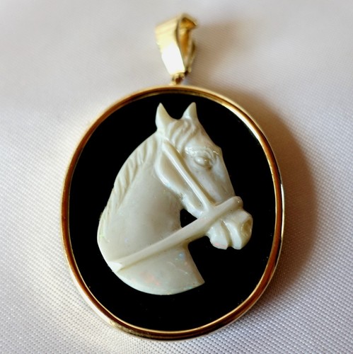 585 gold anhänger mit - anhänger, onyx