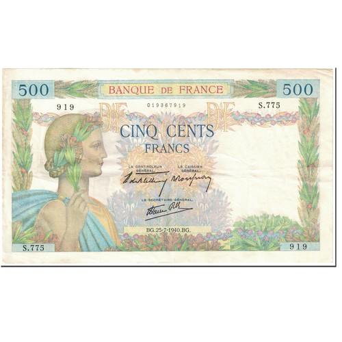 Frankreich 500 francs la - 500, francs,