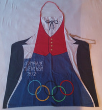 Orig.Schürze / Kochschürze Olympische Spiele MÜNCHEN 1972 !!  EINE ECHTE RARITÄT