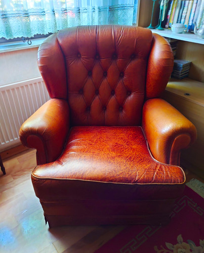 Chesterfield ledersessel braun - chesterfield,