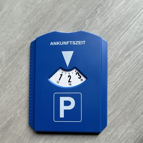 Parkscheibe blau mit - blau,
