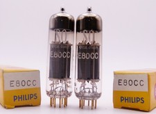 2x PHILIPS SQ Special Quality E80CC VB9 Röhren NEU OVP / NOS in Box tubes