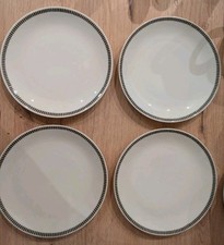 Thomas Medaillon Onyx  4 x Kuchenteller Frühstücksteller 19 cm 60er 70er Design
