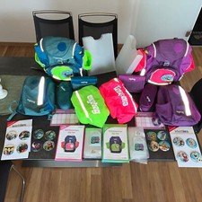 Ergobag PACK-Set BLAU Schultasche Sport Federmäppchen Regens. ZIP-Set ZWILLINGE