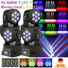 4X RGB 105W Moving Head Lichteffekt LED Wash Bühnenlicht DMX DJ Disco Party Show