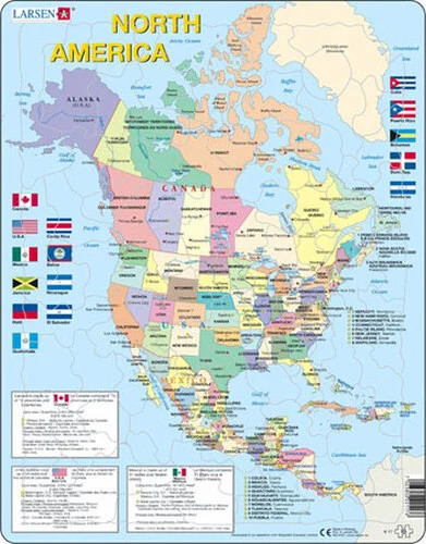 Puzzle north america - puzzle,