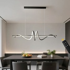 Moderne LED Esstisch Pendelleuchte Farbtemperatur ,Dimmbar mit Fernbedienung
