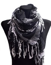 Vierecktuch Schal Palituch Halstuch Tuch Stola Fransen Faltens​chal Unisex Neu