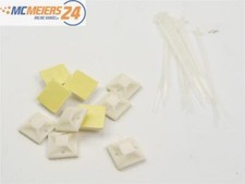 Kabelbinder-Set 20-tlg. Montagesockel Klebesockel 18 x 18 mm E488