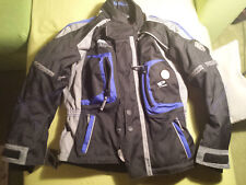 Probiker Kinder Motorradjacke Textiljacke XS 128/134 wie NEU** schwarz-grau-blau