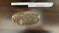 Orginal waggonschild burbacher - orginal,