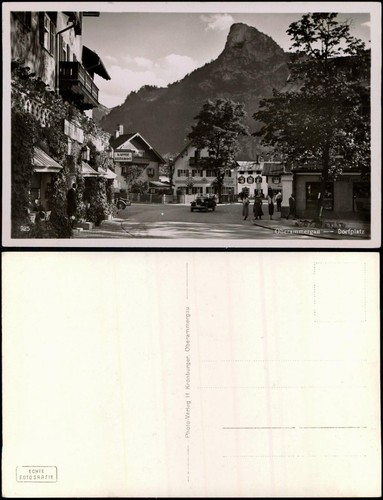 Ansichtskarte oberammergau - ansichtskarte,