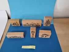 Konvolut: 6 Stempel Heindesign Kunststempel