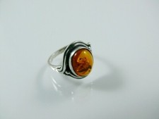 Bernstein Ringe 925 Silber