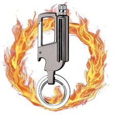 Ewiges Streichholz Feuerzeug, Multifunktionaler Werkzeugschlüsselbund, Tragba...