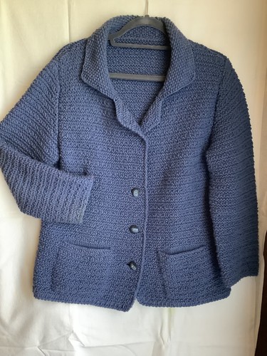 Strickjacke 42 blau - strickjacke, 40/42