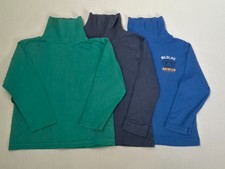 3 x Rollkragenshirts Rolli Shirt Jungen Baumwolle Gr. 110