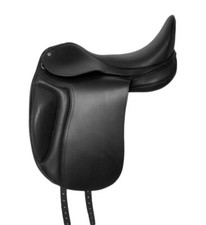 Dressur Sattel Wembley aus Leder mit wechselbarem Kopfeisen 