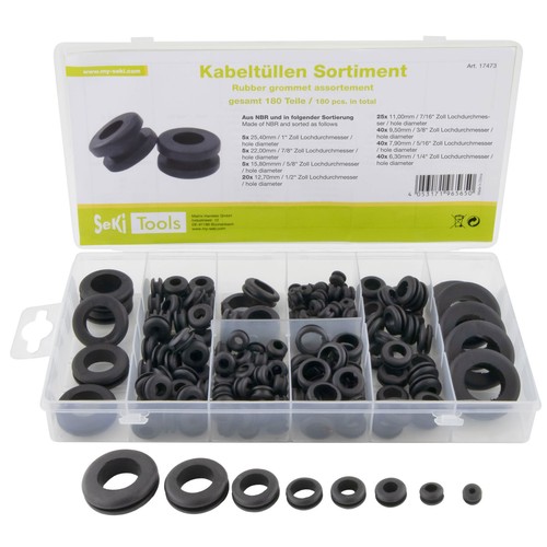 Kabeltüllen sortiment 180 - kabeltüllen,