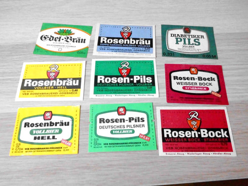 Bieretiketten ddr aus - -,