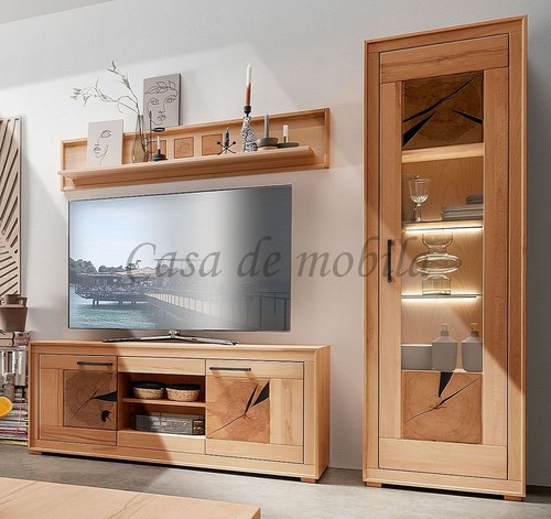 Wohnwand 3teilig rustic - wohnwand,