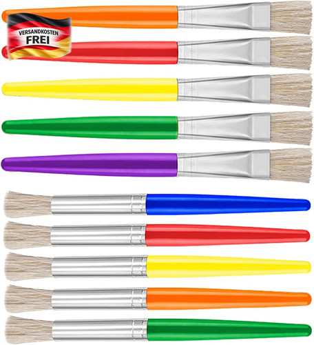 Kinder malpinsel set - malpinsel, 10