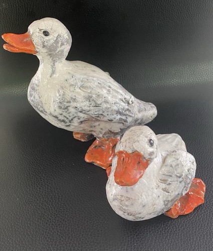 Vintage keramik figur enten - keramik,