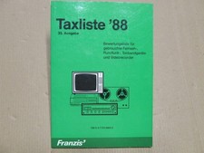 Taxliste von gebrauchten