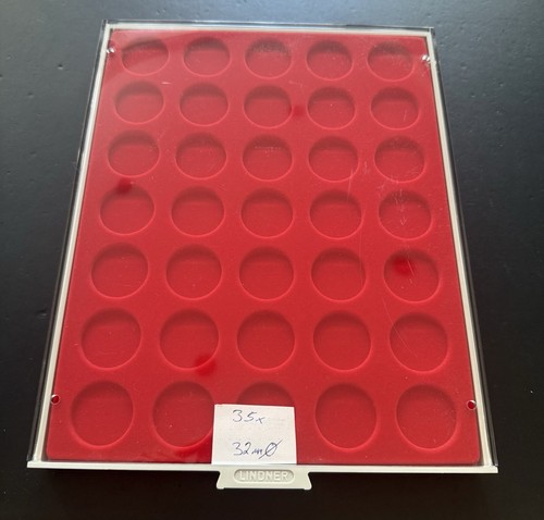 Lindner stapelbare münzbox - lindner, 35