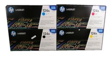 Original Toner HP Color Laserjet 1600 2600n 2605dn CM1015 / 124A Q6000A- Q6003A