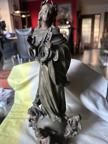 Skulptur frau gewand - frau, –