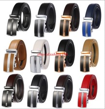 2025 Herren Gürtel Echtes Leder Gürtel Automatik Schnalle Breit Belt Anzug Jeans