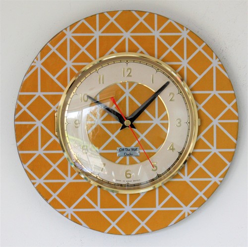 Neu 25cm gelbe wanduhr - 25cm,