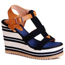 Damen Keilabsatz Sandaletten