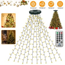 400LED Christbaumbeleuchtung mit Ring LED Lichterkette Baummantel Weihnachtsbaum