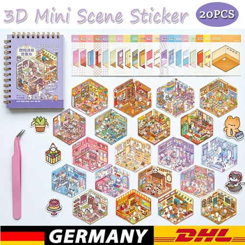 20x sticker scene miniatur - 20x,