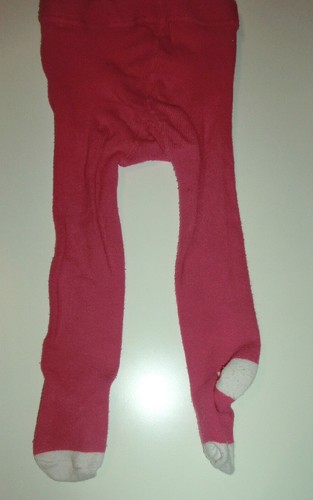 Strumpfhose pink mit - , weißer