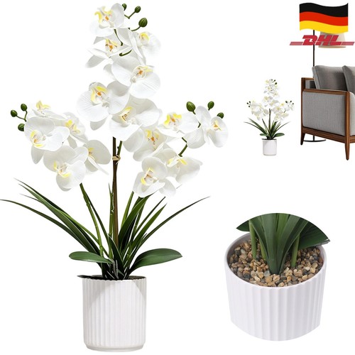 Künstliche orchidee mit topf - orchidee,