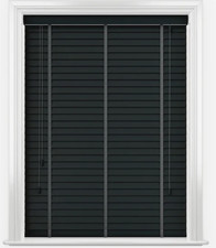 Schwarze Luxus Holzjalousie 60