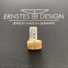 Ernstes Design Edvita Anhänger AN440 Edelstahl vergoldet geschliffen Wechselhüls