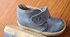 Falcotto Conte Gr. 19 Erste Schuhe Lauflernschuhe Klett jeans-hellblau Leder