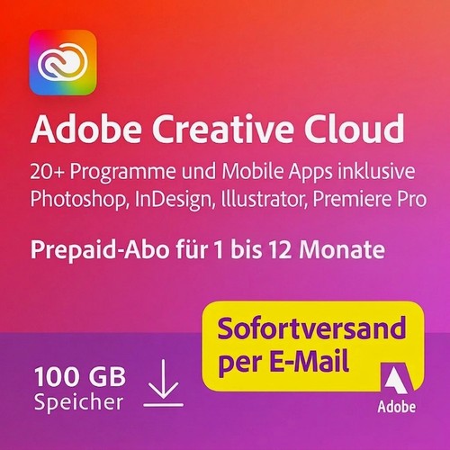 Adobe creative cloud prepaid - adobe,