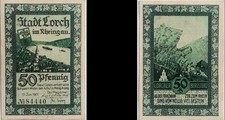 50 Pfennig - Lorch - Notgeld / Gutschein / Serienschein - 815.3