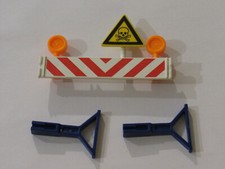 playmobil© Absperrbake Lampe Warnung Gift Schild 3180 Feuerwehr Spezialeinsatz