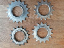 Set of track bike cogs single speed sprockets from the 1960s partly NOS