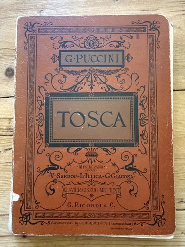 Altes notenbuch tosca von - notenbuch,