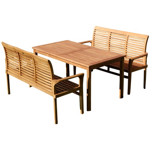 Teak gartengarnitur - teak,
